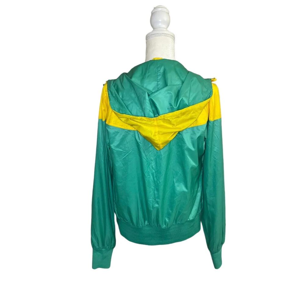 Nike Windrunner Women's Jacket Teal Yellow Windbreaker Jacket Size Small - EUC - Picture 4 of 12
